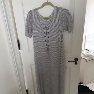 Calypso Maxi lace up dress